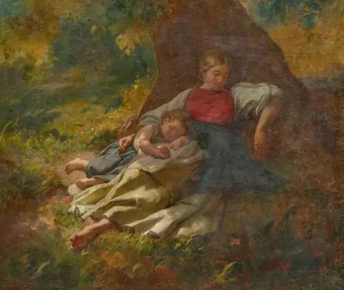 RUDOLF KOLLER — Study for the painting 'Mittagsruhe'. 1860. — Koller Auktionen