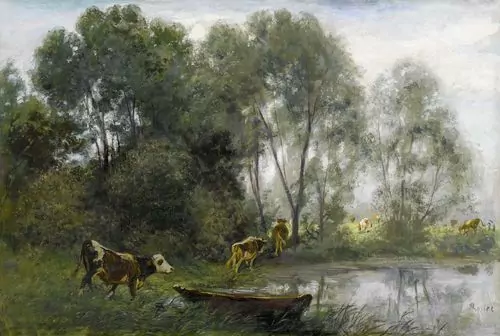 RUDOLF KOLLER — Kühe auf der Weide. — Koller Auktionen