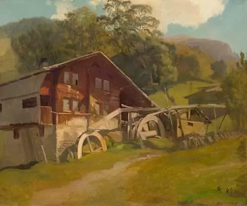 RUDOLF KOLLER — Mill in Haslital. 1864. — Koller Auktionen