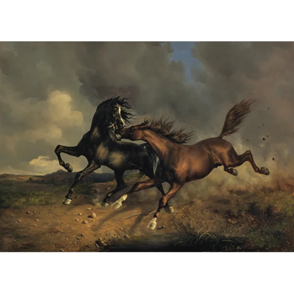 Rudolf Koller — PFERDE WÄHREND EINES GEWITTERS, 1846HORSES IN A STORM, 1846