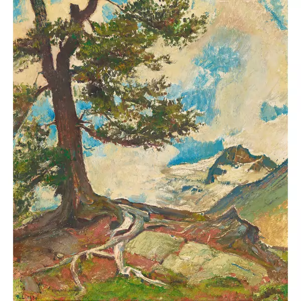 Berglandschaft mit Arve