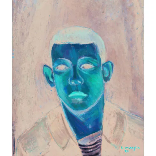 Rudolf Maeglin — Porträt eines jungen Mannes.