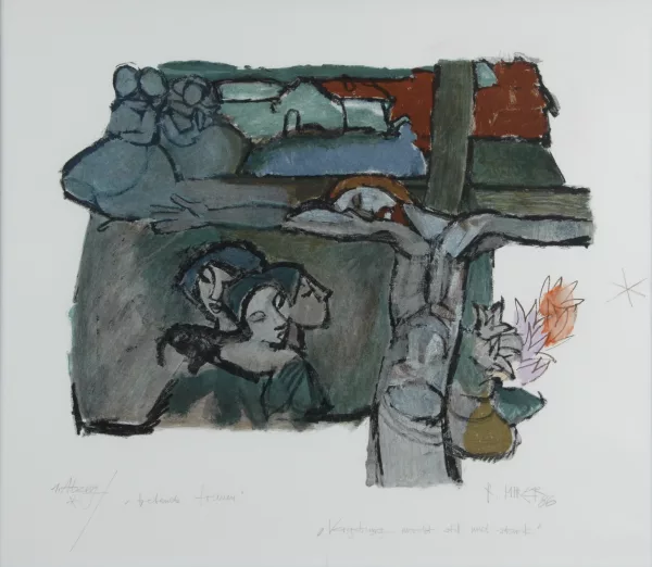 Rudolf Mirer — Betende Frauen - Vergebung macht still und stark, 1986