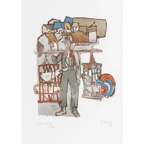 Rudolf Mirer — Der Hühnerverkäufer.