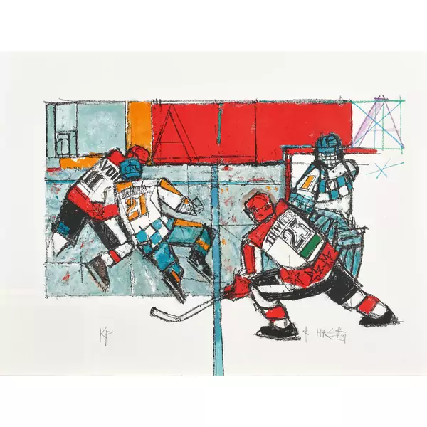 Eishockeyspieler in Aktion