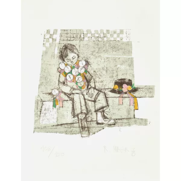 Rudolf Mirer — Sitzendes Kind.
