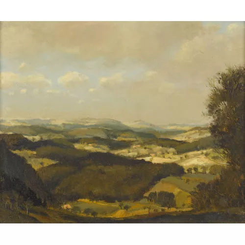 Rudolf Müller — Weite Hügellandschaft.