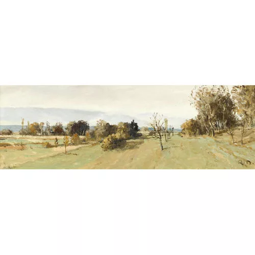 Rudolf Müller — Herbstliche Uferpartie am Neuenburgersee bei Cheyres.