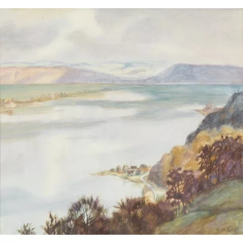Rudolf Müller — Blick auf den Bielersee.