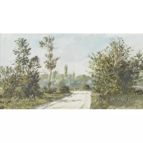 Rudolf Müller — Sommerliche Landschaft mit Feldweg.