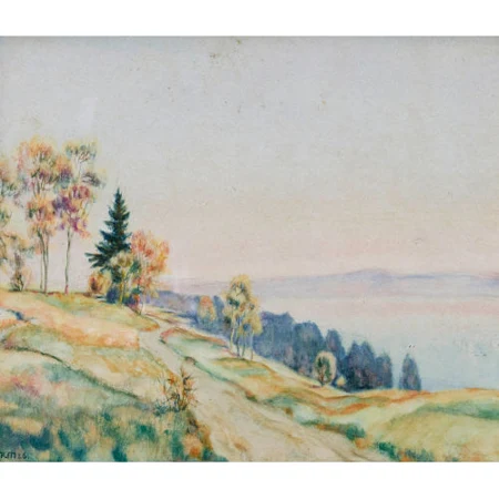Sommerliche Wegpartie oberhalb des Bielersees
