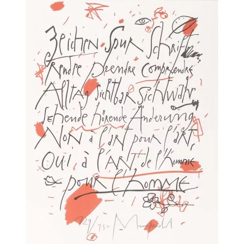 Rudolf Mumprecht — "Zeichen Spur Schrift".