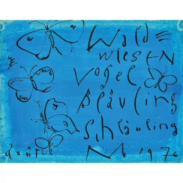 Rudolf Mumprecht — "Waldwiesen Vogel Bläuling Schläuling".