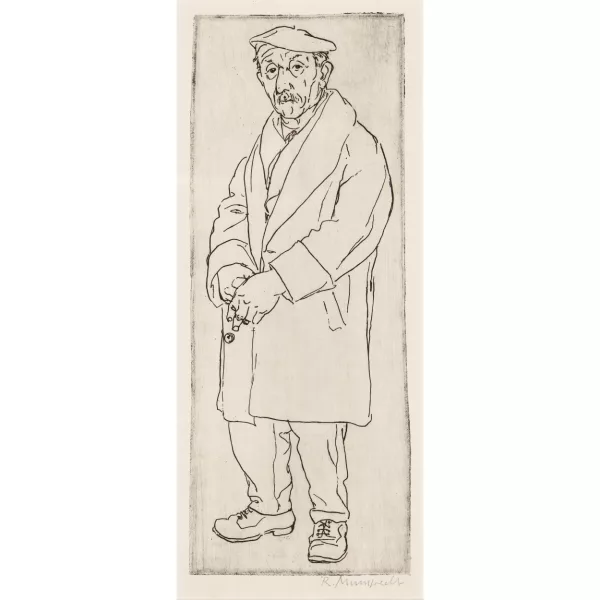 Rudolf Mumprecht — "Vieillard avec manteau".