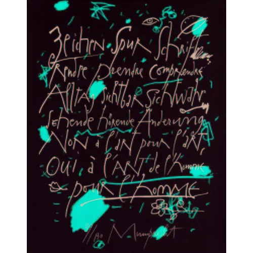 Rudolf Mumprecht — "Zeichen Spur Schrift...".