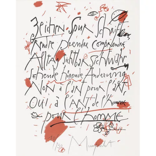 Rudolf Mumprecht — "Zeichen Spur Schrift...".