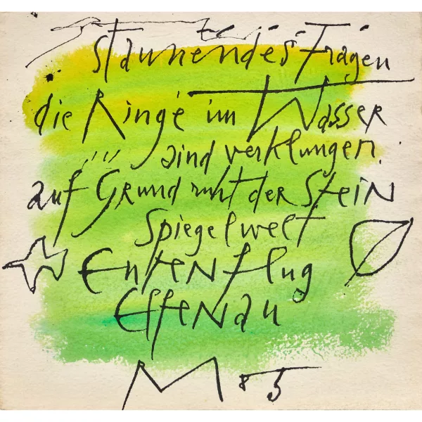 Rudolf Mumprecht — "Staunendes Fragen".