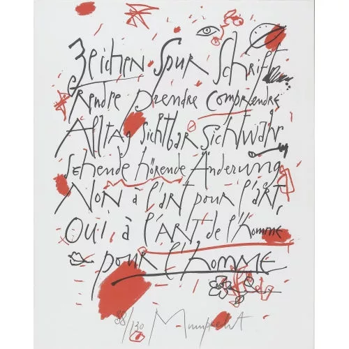 Rudolf Mumprecht — "Zeichen Spur Schrift...".