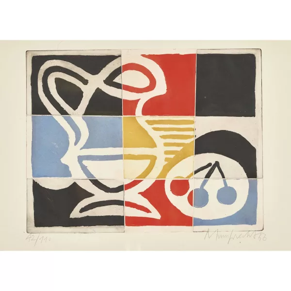 Rudolf Mumprecht — "Cruche et cerises".
