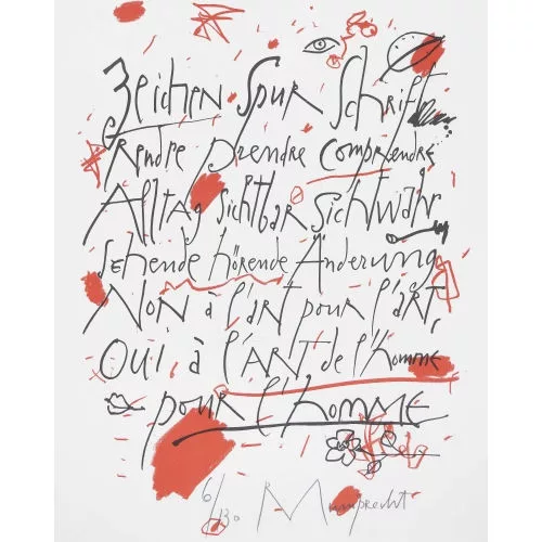 Rudolf Mumprecht — "Zeichen Spur Schrift".