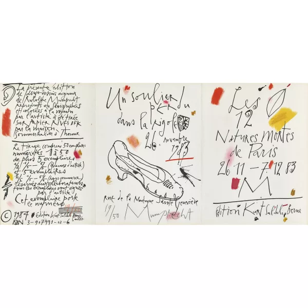 Rudolf Mumprecht — "Les 12 Natures mortes de Paris 26.11.-7.12.83".