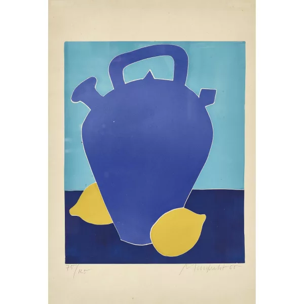 Rudolf Mumprecht — "Cruche espagnole et citron".