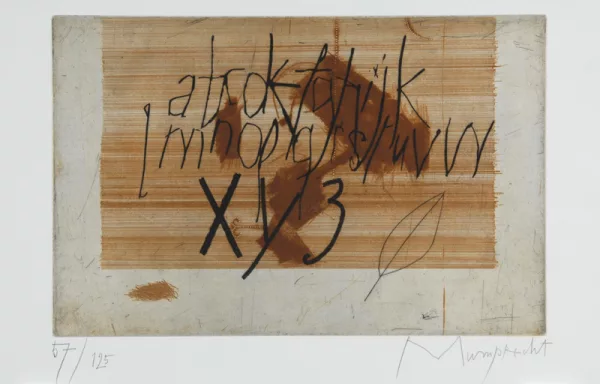 Rudolf Mumprecht — abc - xyz, 1985