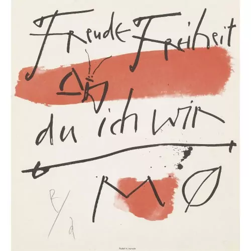"Freude Freiheit du ich wir"