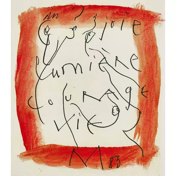"joie lumière courage vie"