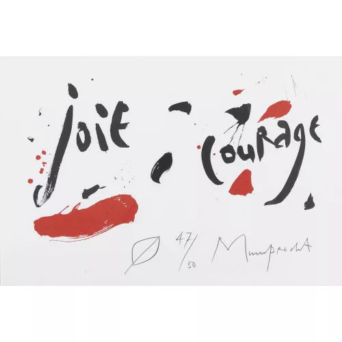 Rudolf Mumprecht — "Joie, courage".