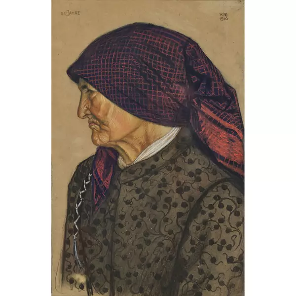Porträt einer 80-jährigen Bäuerin