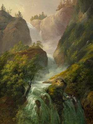 Rudolf Volmar — Gebirgsbach, 1834