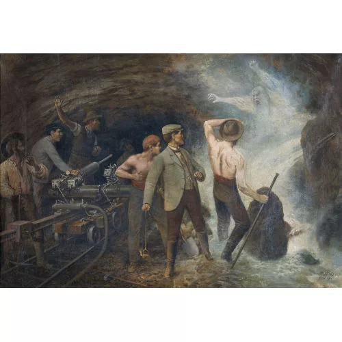 Rudolf Weiss — Arbeiter beim Bau des Lötschbergtunnels.