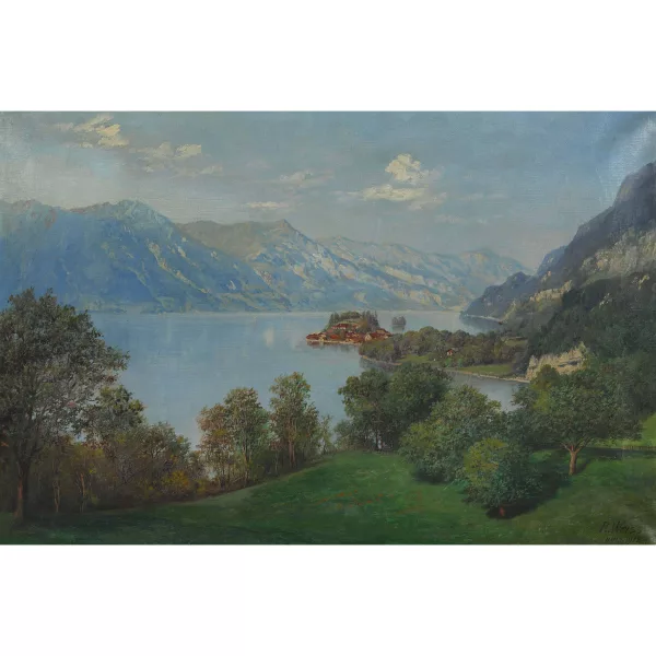 Rudolf Weiss — "Iseltwald am Brienzersee".