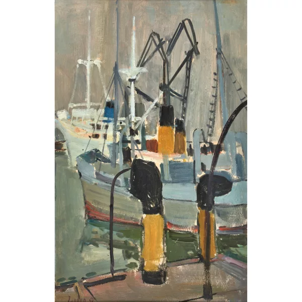 Rudolf Zender — Hafenszenerie.