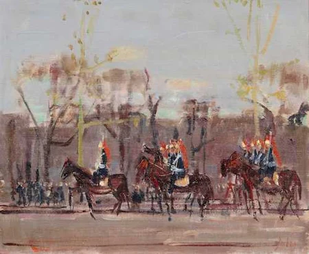 RUDOLF ZENDER — Militärparade. — Koller Auktionen