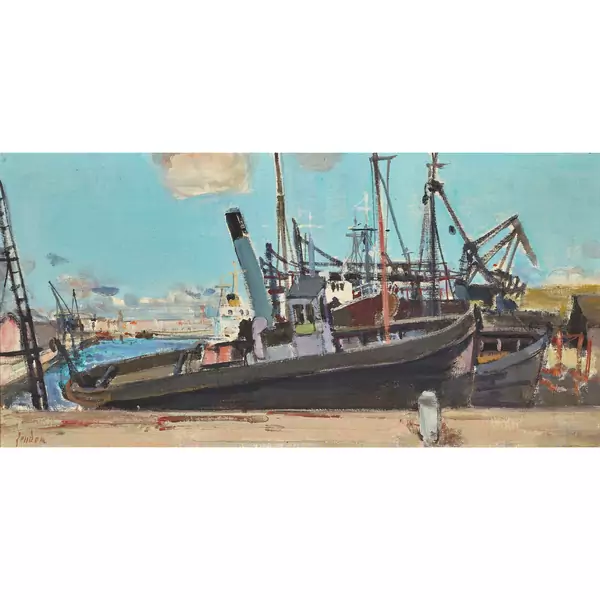 Fischerboote im Hafen