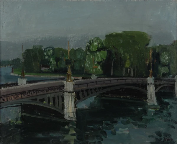 Rudolf Zender — Le pont de Suresne, ca. 1950