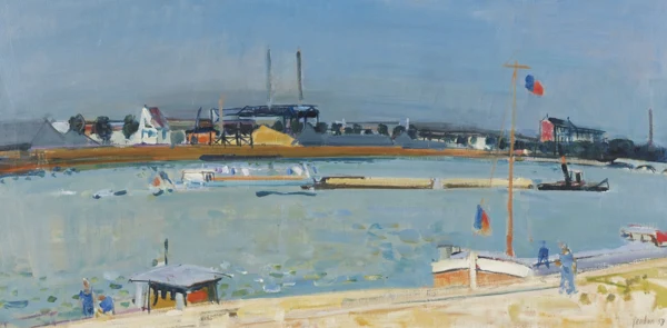 Rudolf Zender — SOMMER AN DER SEINE, 1958SUMMER BY THE SEINE, 1958