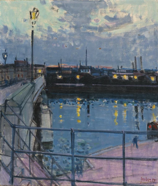 Rudolf Zender — An der Seine, Paris, 1955