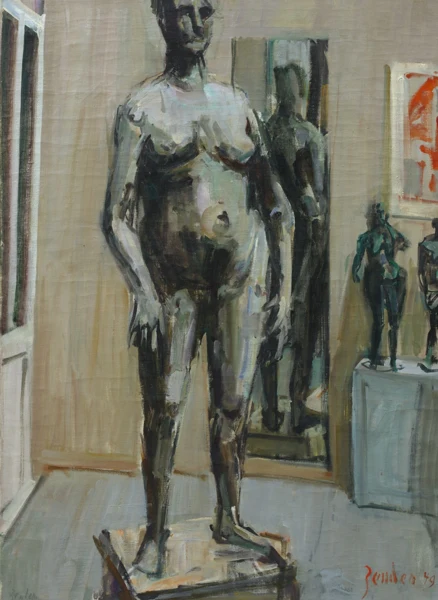Rudolf Zender — L'atelier de Germaine Richier, 1949