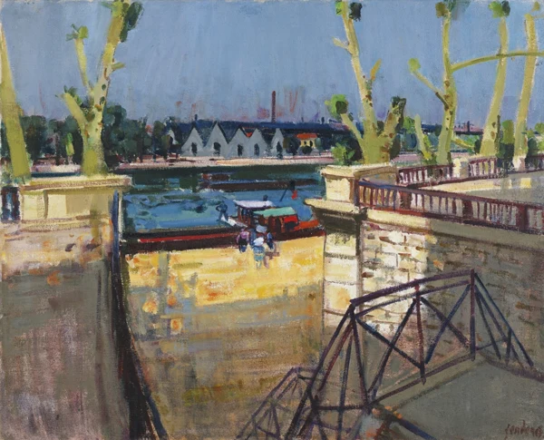 Rudolf Zender — Treppen zur Seine, 1963