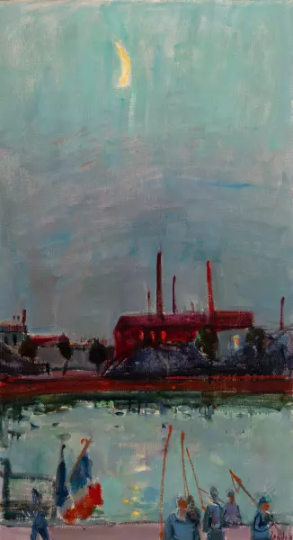 Fischer im Hafen
