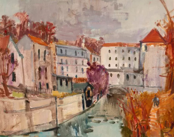 Häuser am Flusslauf