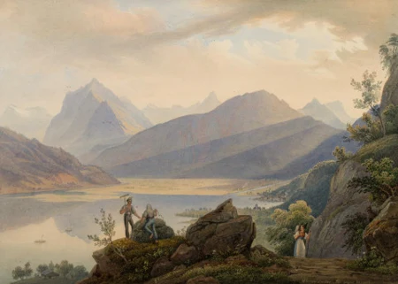 Wallenstadter-See gegen Wesen (sic), 1833