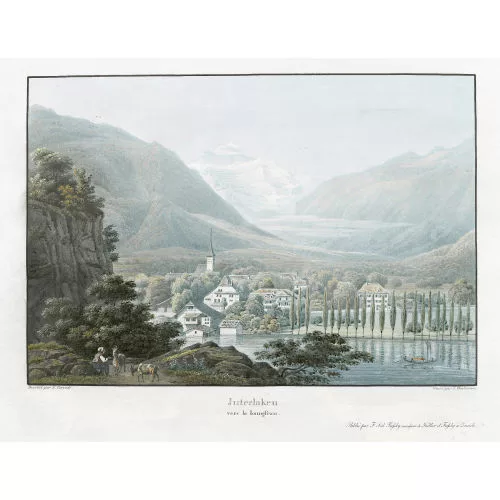 Salomon Corrodi — "Interlaken/vers la Ioungfrau.".