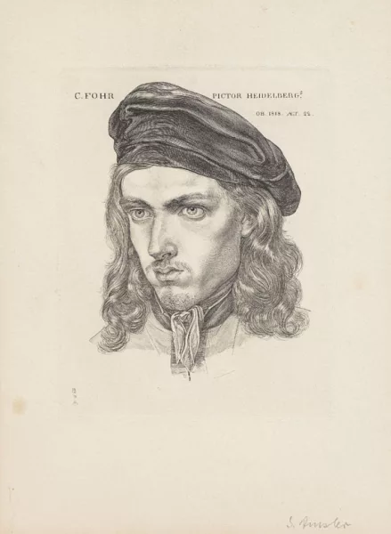 Samuel Amsler — Bildnis des Malers Carl Philipp Fohr