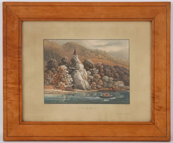 Samuel Birmann — La Chûte du Rhin