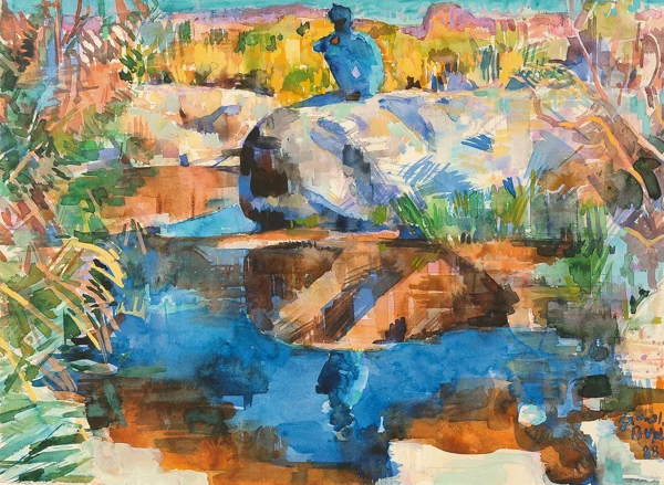 Samuel Buri — Am Wasser, 1988