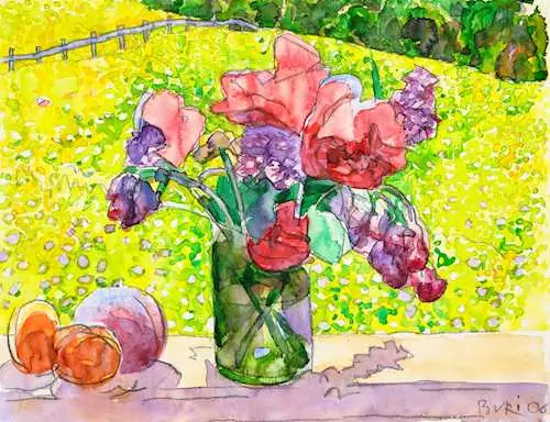 SAMUEL BURI — Bouquet vor Wiese. 2006. — Koller Auktionen